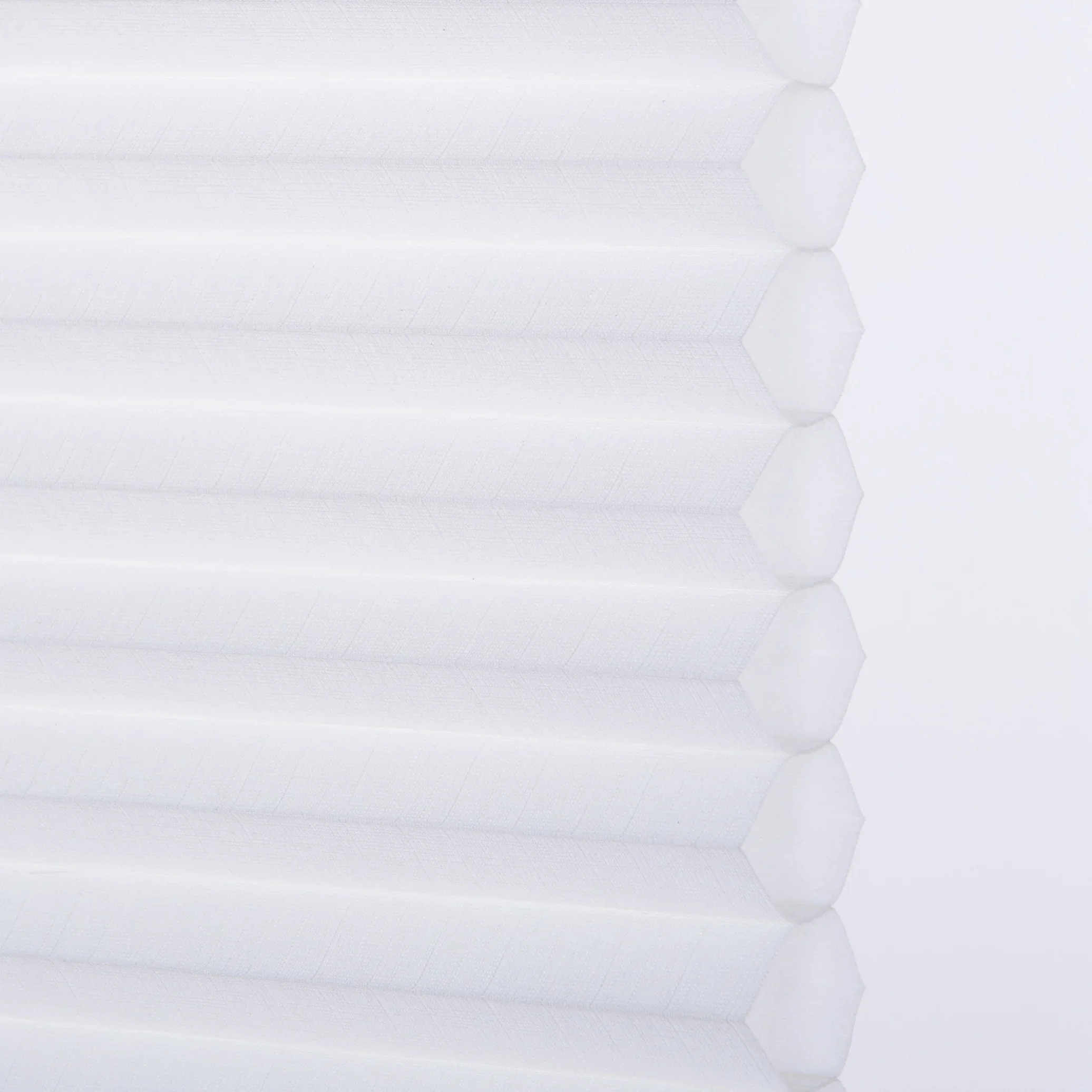 Real side profile of 38ZX001 honeycomb fabric, showing its air cells